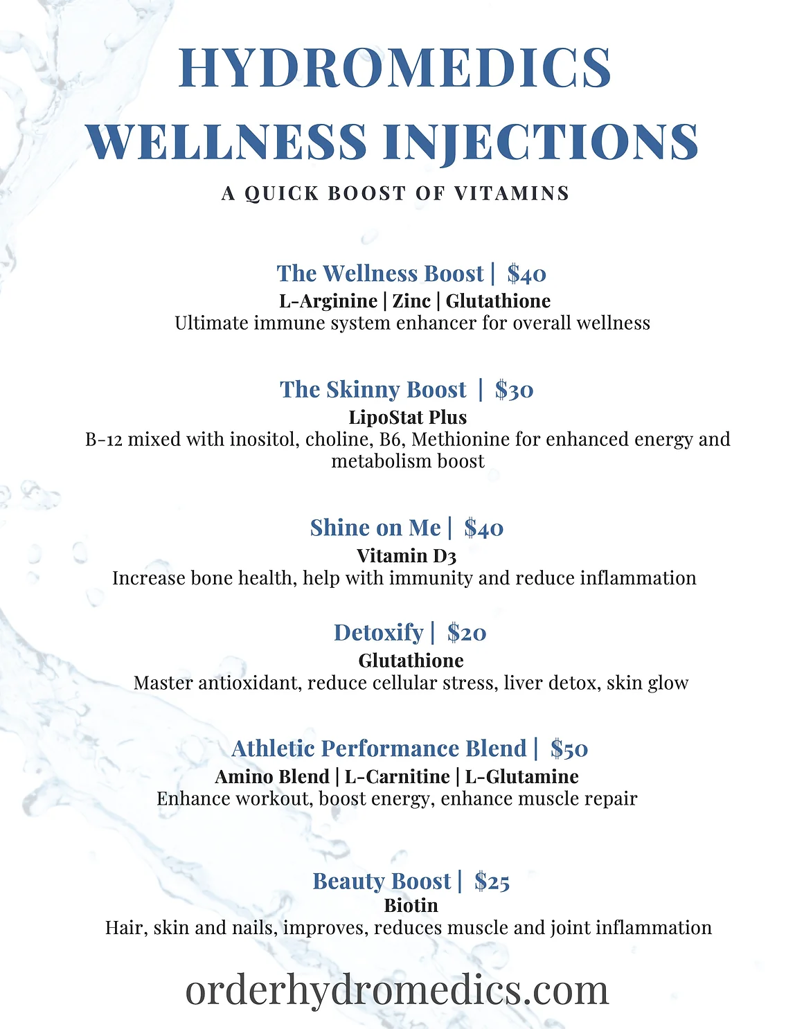 HydroMedics Vitamins NewMenu